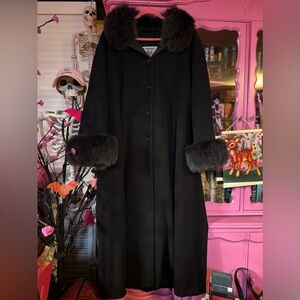 vintage marvin richards lambswool coat size 20